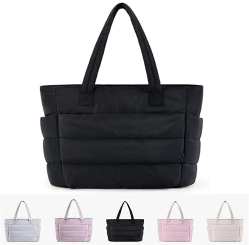 Bolso Acolchado Mujer, Bolso de la Compra para Mujer, Bolsa de Viaje Grande, Impermeable, Bolsa de Deporte, Bolsa de Noche, Bolso de Equipaje de Mano para Fin de Semana, natación, Viajes, Yoga y Sauna