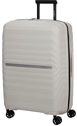 Samsonite Neo Flux - Spinner M, Maleta expandible, 68 cm, 86/96 L, Beige (Warm Neutral)