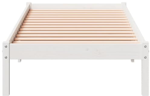 HEFZGDB Letto Extra Lungo senza Materasso Bianco 90x210 cm in Pino Struttura Letto Singolo Letto Matrimoniale Struttura Letto Matrimoniale Letti Matrimoniale per Camera Da Letto Camera Degli Ospiti