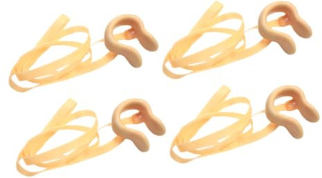 Kisangel Nasenklammer Zum Schwimmen 4 Stück Mit Band Anti-Fall Nasenclip Für Kinder Und Erwachsene Komfortabler Latexrips Für Wasseraktivitäten Verhindert Wasser Eindringen