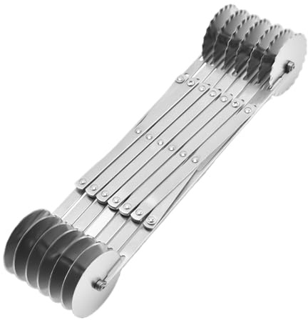 Bakverksrullskärare, Bakverksskärare för bakning - Pizza Pie Roller Pasta Tools Slicer - Justerbar Ravioli Cutter Wheel Deg Cutter för köksbakning kakor, våfflor, lasagne
