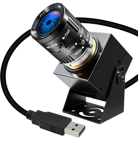 IFWATER Starvis Ultra Low Light USB Camera 0.0001Lux 1080P H.264 3X 3.6-10mm Manual Zoom Close up Lens, HDR Full Color Night Vision Security Industrial Webcam Plugfor Windows Linux Mac Jetson Nano