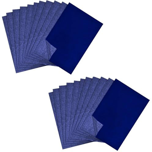 100 Sheets Transfer Paper,Carbon Paper for Tracing,Blue Tracing Paper A4,Graphite Transfer Paper,Carbon Copy Paper for DIY Drawing,Craft,Printing,Carving & Wood Canvas Artist Lettering Sketching