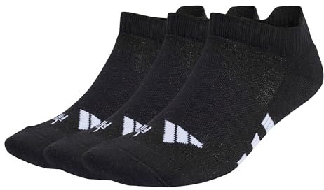 adidas Unisex - Adulto Performance Cushioned Low Socks 3 Pairs, Black / Black / Black, 37-39 EU