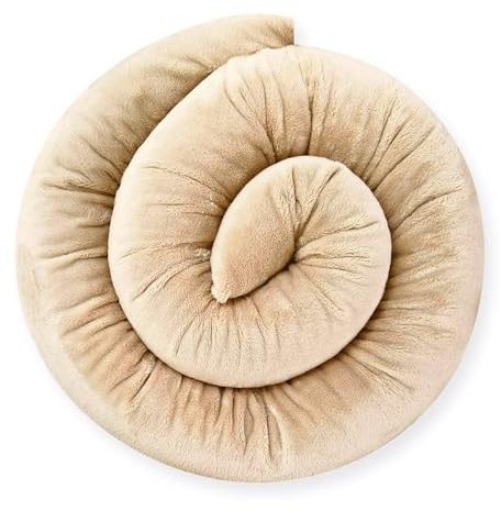 Bebeloo Seitenschläferkissen Körperkissen Pregnancy Pillow Bettkissen Bettschlange Nackenrolle Schlafkissen Stillkissen Bettumrandung Zugluftstopper (Beige, 140 cm)