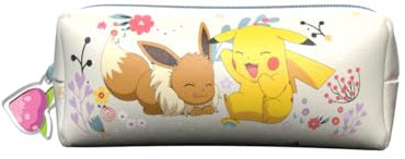 CyP Brands- Pokémon, pennfodral, skolmaterial, brevpapper, blomkollektion, krämfärg, officiell produkt, grädde, Estandar, tillfällig