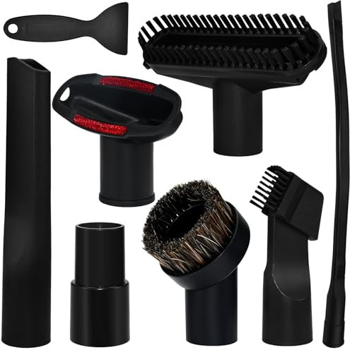 LANSKYLAN 8 PCS Accesorios Aspiradora Universal Boquilla Aspiradora para Tapicería Cepillos Repuesto para Aspiradora y Adaptador Cepillo Aspiradora Universal para Aspiradoras Calibre 32mm y 35mm