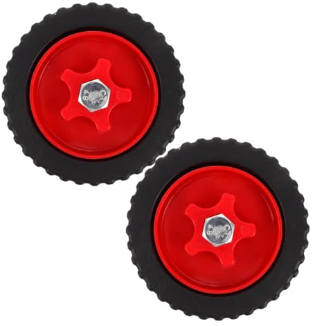Nolitoy 2 Ruote Ausiliarie Per Tosaerba Universali Ruote Di Supporto in Plastica Facili Da Installare Per Manutenzione Giardino Esterno 4.72X4.72X1.38In