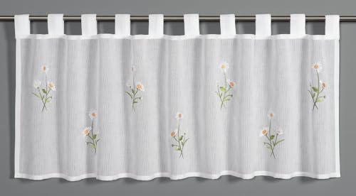 Sehlbach Bistrogardin prästkragar, Vit, 148 x 48 cm Bistrogardin, Ogenomskinligt tyg, Genomskinlig, Enkel dekoration, Tidlös elegans, Oeko-Tex certifierad