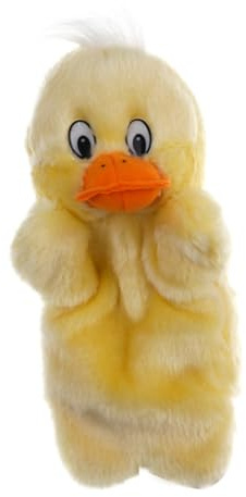 Syglawnd Marionnette à Main de Canard Marionnettes à Main d'animal de Dessin animé pour la Performance l'école Maternelle Jouet éducatif Parent-Enfant Gants Marionnette Conte Canard Moelleux Jaune