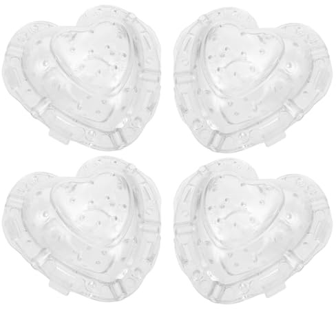 Gatuida 4 Moldes Transparentes Forma de Corazón para Forma a Frutas Resistente al Sol y Calor Fácil de Operar Adecuado para Jardín