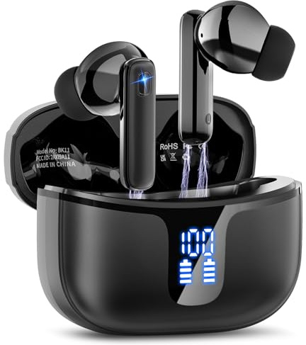 Motost Auriculares Inalámbricos Bluetooth, 40H Auriculares Bluetooth HD HiFi Estéreo, 14.2 mm Driver, Cascos Inalambricos Bluetooth