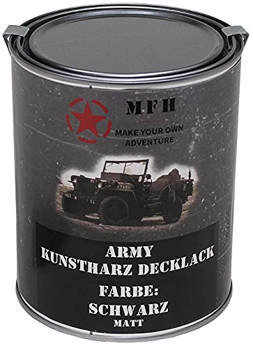 Army Lack, matt, Dose, 1 l (SCHWARZ)