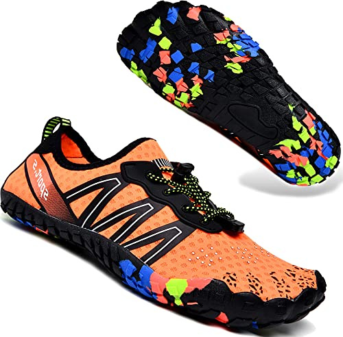 Barefoot Water Shoes Mens Womens Aqua Sea Swim Beach Shoes Mens Surf Quick Dry Ladies Lightweight Sport Wet Pool Diving Unisex
