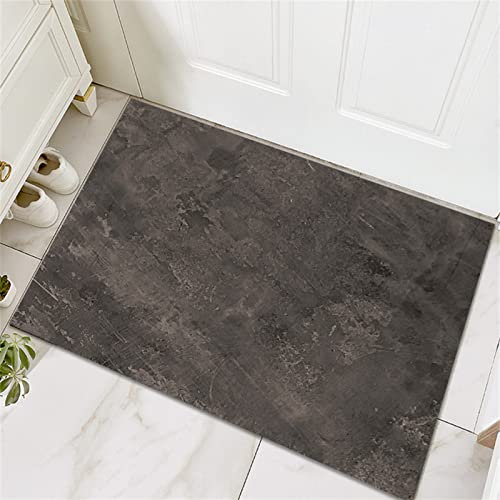 Aoojlo Badematte rutschfest 70x120cm, Badteppich Anthrazit Badvorleger Schnelltrocknend Saugfähige Waschbar Duschvorleger, Badezimmerteppich Bath Mat Home Deko für Badewanne, Dusche, Badezimmer