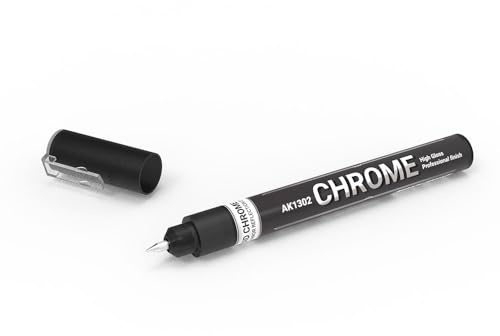 AK Interactive AK1302 METALLIC Liquid Marker - CHROME