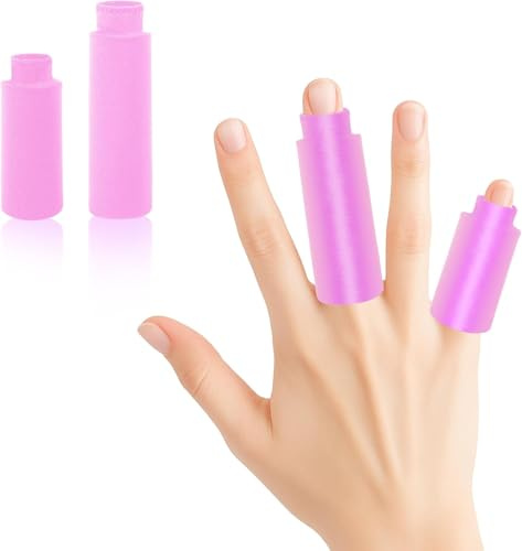 2 fundas de hielo para dedos, incluye 1 paquete de gel frío reutilizable para dedos largo y 1 corto, compresas frías y térmicas, alivia la hinchazón, adecuado para dedos de manos y pies, color negro