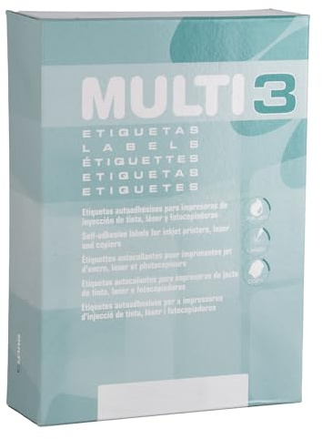MULTI 3 10531 - Etiquetas adhesivas para impresión, inkjet laser y fotocopiadoras - Medida 105 x 148 mm, pack de 500 hojas