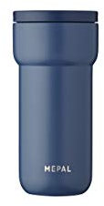 Mepal - Taza Aislante Ellipse - 4 Horas Caliente y 8 Horas Fría - Taza Termica para Llevar - Adecuada como Taza de té y Taza de Café - Se Adapta a Todos los Portavasos - 375 ml - Nordic Denim