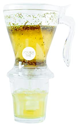 Théière filtre à thé (600ml) | Infuseur à thé en vrac | Écoulement vers le bas | Idéal pour infusion chaude ou froide | Facile d’utilisation et garantie sans résidus | Idée cadeau originale