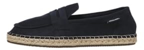 Jack & Jones Mocasines Masculinos, Azul, 46 EU