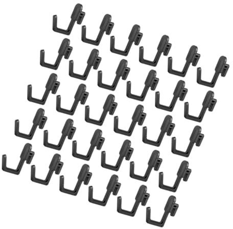 Zerodeko 30pcs Pegboard Hooks j Shape Hook for Peg Board Tool Organizer Storage