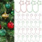 YBCCBY 120 Stück Kugelaufhänger mit Stern Weihnachtsbaum Haken Weihnachtsbaumkugeln Christbaumkugeln Aufhänger Dekorationshaken Weihnachtskugelaufhänger Christbaum Haken Tannenbaum für Weihnachten