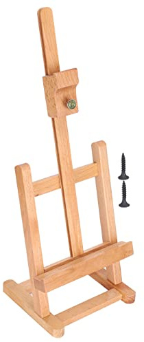 Chevalet de table Tyenaza, support de peinture de bureau réglable, petit support pour artistes, présentoir à peinture, hêtre