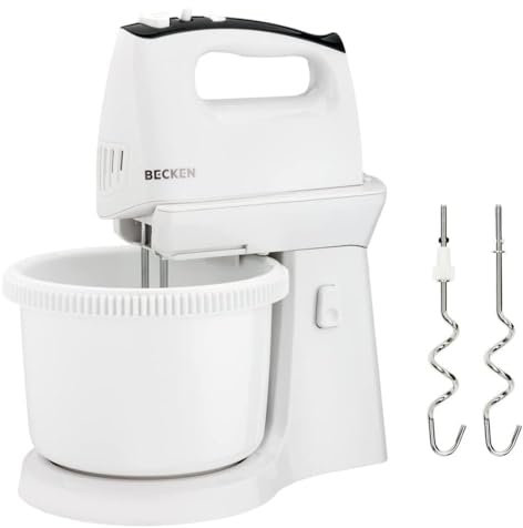 Becken Batidora Amasadora con Bol, 3.2L de Capacidad, 5 velocidades, 400W