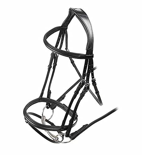 Shires Velociti Padded Raised Flash Bridle: Black: Full