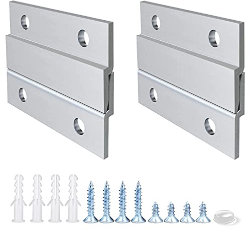 French Cleat Picture Hanger 2 Inches Aluminum Z Hanger 2 Pairs