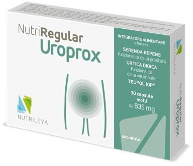 Serenoa Repens Prostata Integratore 30cps Naturali con Urtica Dioica, Teupol 10P, Utile per il Naturale Benessere della Prostata e del Tratto Genito-Urinario Senza Glutine e Lattosio, Made in Italy