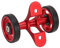 Bewinner Easywheel Doppel Hinterräder für Brompton Faltrad, Fahrradschutzblech Verlängerungsrollenbaugruppe, Aluminiumlegierung(Rot)