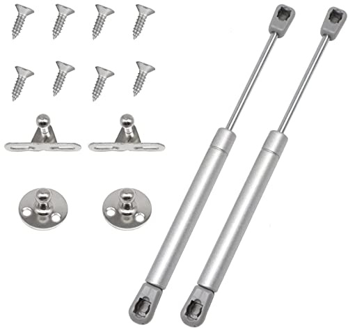 cyclingcolors 2x Vérin à gaz automatique gris Meuble Hydraulique Ressort Amortisseur Porte Bras Charnière, 100N