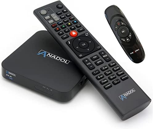 [Test SEHR GUT *] Anadol IP8 4K UHD TV Box - 2 Software Möglichkeiten: Define OS & E2 Linux - Sat to IP Receiver, Mediathek, YouTube, WEBRadio + Air Mouse Tastatur Fernbedienung