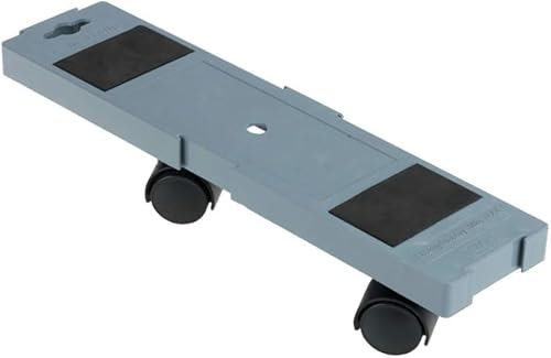 Set mit 2 Rollen für schnelles Verschieben – Wagen für schwere Lasten, 6 x 8 x 34,5 cm, Grau