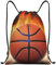 VTCTOASY Rucksack mit Basketball-Arena-Druck, Kordelzug, wasserdicht, Strandtasche für Männer und Frauen, Schwarz, S