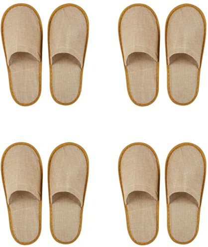 Comioke Pantofole Hotel, Pantofole Chiuse Hotel, 4 Paia Pantofole Usa E Getta Ospiti Antiscivolo, Pantofole d'albergo, Ciabatte Monouso Ospiti, Pantofole SPA, Ciabatte Sposa Bianco(Taglia Eu 37-43,)