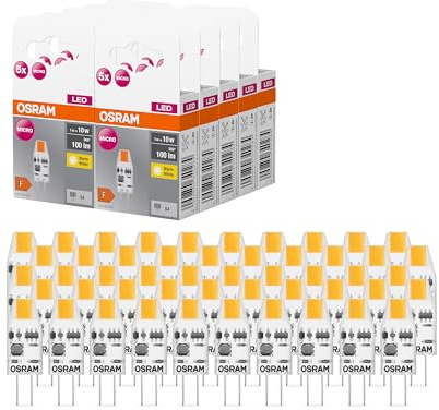 OSRAM LED BASE PIN MICRO, förpackning med 50 låga spänning lampor, ersätter | , LED Lamps, 10.00 Millimetres dia, , 50-Pack