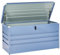 Große Metall-Gartentruhe 400 l blau Kissenbox Auflagenbox für die Terrasse wasserdicht Aufbewahrungsbox Gartenbox Cebrosa