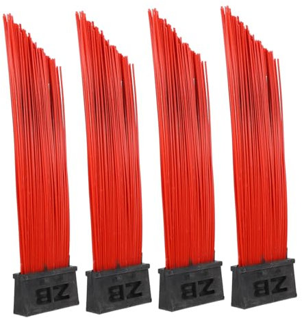 iplusmile 4pcs Garden Broom Outdoor Push Broom Head Cleaning Brush Convenient Part for Street Cleaner