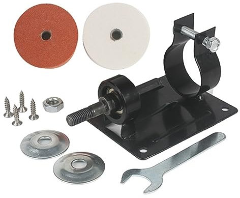 Smerigliatrice da Banco, Coltello in ceramica Mola abrasiva Coltello Grinder Jade Mini Lucidatrice elettrica fai-da-te Staffa Coperchio protezione Supporto ruota,per rettifica, lucidatura e perforazi