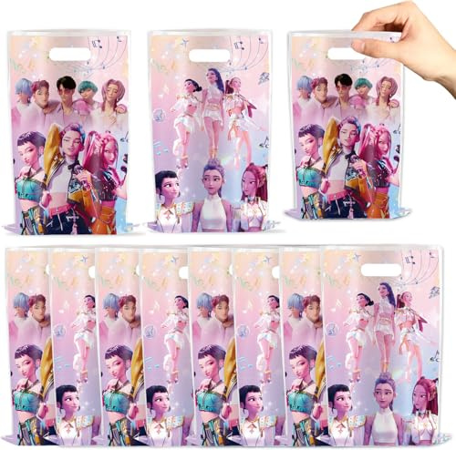 50PCS Huntrix sacchetti regalo per caramelle, Huntrix sacchetti di compleanno per bambini, Huntrix Sacchetti regalo di compleanno, Huntrix Buste Regalo per Feste, per bambini, Natale, matrimonio (B)