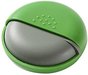 1 confezione organizer per pillole da viaggio, portapillole, 1 scomparto per pillole, portatile, rotondo, piccolo per borsa o portafoglio, contenitore per medicinali, contenitore per vitamine
