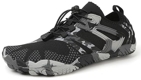 ENEN Sencilla Pareja Zapatillas de Agua, Barefoot Escarpines Mujer de Deportes Acuaticos, Zapatillas Verano Outdoor, Transpirable Secado Rápido Surf Calzado para Fitness Playa Snorkel