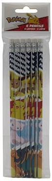 CYPBRANDS Marchi CyP - Pokémon, set di cancelleria, matite con gomma, matite, materiale scolastico, scrittura, multicolore, prodotto ufficiale
