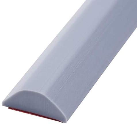 ZLYJQAQ Perfil Silicona Ducha,Barrera Agua Silicona Suelo Ducha,Barrera de Ducha para Evitar Que Salga el Agua,Tapón Impermeable de Barrera de Ducha de Silicona Autoadhesivo (Gris,110cm)