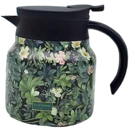 KESOTO Caraffa Termica per tè Sfuso, Macchina per caffè Isolata E Distributore di Bevande, Contenitore in Acciaio Inossidabile con Buona Ritenzione Idrica, a, Verde