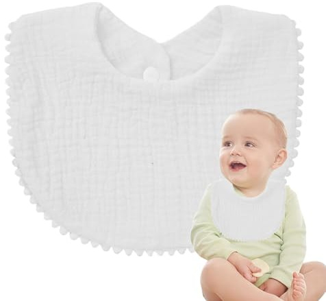 Bomullsbeständare Bib, Muslin Drool Bibbs Mjuk småbarn Bandana Drool Bibbs