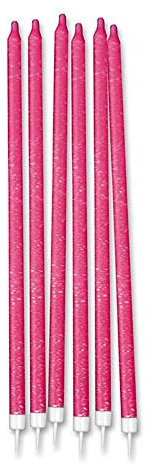 Candeline Matita Fucsia Glitter (12 pz)